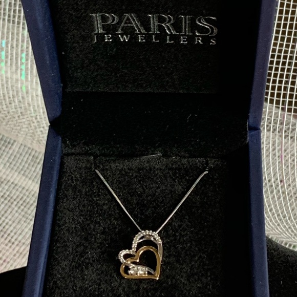 Paris Jewelers 10kt Gold & Diamond Heart Necklace - Picture 5 of 7